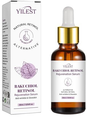 Retinol Serum Gesicht, Bakuchiol Rejuvenation Retinol Serum mit Hyaluron für Anti -wrinkle, Anti Aging Gesichtsserum für strahlende Haut und zur Reduzierung von Akne (30ml/1.01 fl.oz.)