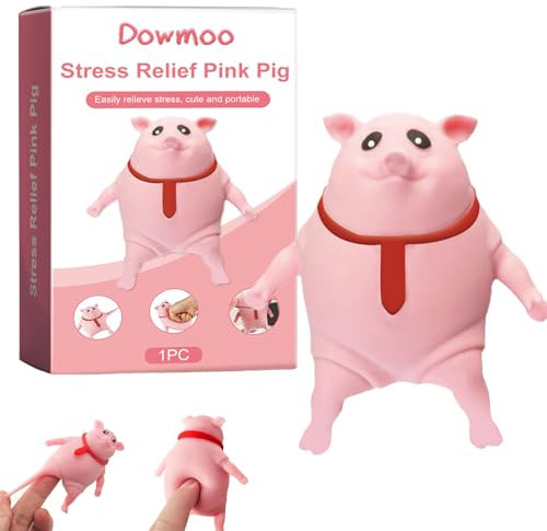 Stress Schwein,Anti Stress Schwein Stressschwein Schwein zum Schlagen, Anti Aggressions Schwein Piggy Squeeze Toy Stressabbauendes Kreatives Spielzeug Geeignet für Erwachsene und Kinder