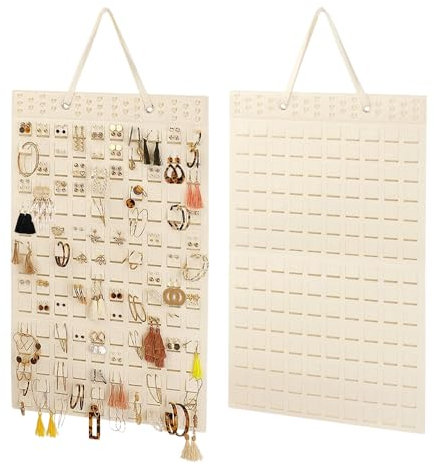 YZROHYI Porta Gioielli da Appendere 57cmx35cm,Porta Collane da Armadio,Porta Orecchini Organizer da Parete,Portagioie da Muro,Hanging Jewelry Organizer,Organizzatore Bijoux,Espositore per Gioielli