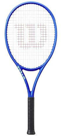 Wilson Ultra 100 V5 - Raqueta de Tenis para Adultos, tamaño de Agarre 2-4 1/4 Pulgadas, encordada con sensación 16 Natural a tensión de Rango Medio