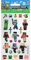 Minecraft (Charaktere) wiederverwendbare Aufkleberfolie, 25 Stück