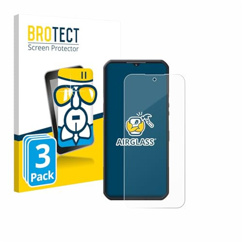 BROTECT Schutzglas für Oukitel WP55 Pro | 3 Stück Transparenter Displayschutz Made in Germany Schutzfolie Panzer Folie Glas 9H Anti-Fingerprint Einfache Montage Clear