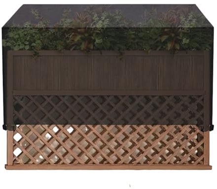 Hochbeetabdeckung für den Winter – wasserdichter Schutz mit Deckel 48 x 35 x 24 Zoll für Außenbeete | Frostschutz für Blumenkästen, Hochbeete im Gewächshaus,