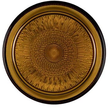 BITZ Kusintha Glass Plate 18cm Amber