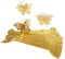 MaoXinTek Serviettenring Schmetterling Papier Serviettenschnalle für Hochzeit Taufe Kommunion Graduierung Geburtstag Weihnachten Bankett 50Pcs Gold