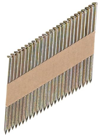 Dapetz ® Galvanised Ring Nails 3.1 x 75 mm 34° Paper Collated Clipped D-Head Air Framing Nails for Nailer Guns Home Decor, Woodwork, Furniture Outdoor, Fence and Crafts DIY (1 Piece)