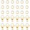 PandaHall 120pcs 304 Edelstahl Jump Ringe 4mm Jump Ringe mit 60pcs Hummer Verschluss Schmuck Verschluss Verbindungsstück Armband Clips Verschlüsse für Ohrring Armband Halskette Anhänger, Golden