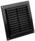 150x150mm Rejilla para Ventilación - Rejilla de Ventilación con Protección contra Insectos - Plástico ABS Negro