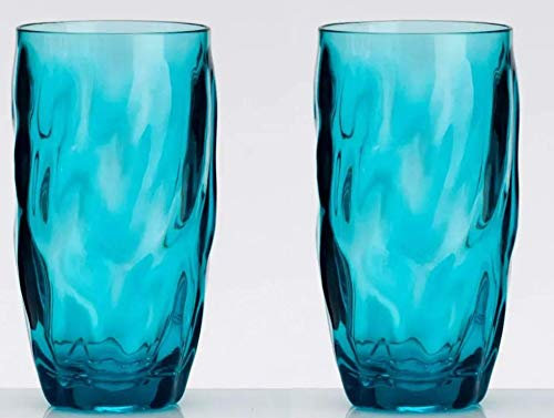 Flamefield 2 Pack Acrylic Tall Tumblers in Aqua