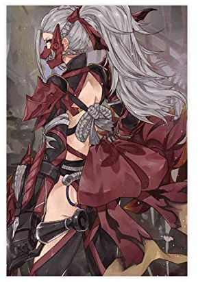 Gaming-Poster Monster Hunter 35, Leinwand-Poster, Schlafzimmer, Dekoration, Sport, Landschaft, Büro, Raumdekoration, Geschenk, 30 x 45 cm, ohne Rahmen