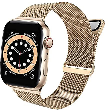 Wongeto Compatible with Apple Watch Strap 42mm 44mm 45mm 49mm Series 8 6 7 5 4 3 2 1 & SE, Adjustable Magnetic iwatch Wristband for Women Men (42mm/44mm/45mm/49mm, Rose Gold)