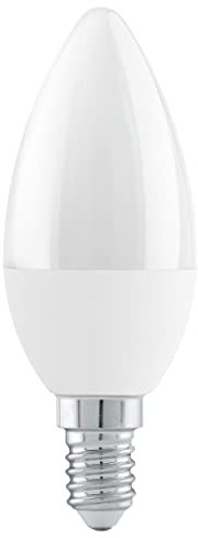 EGLO E14 LED Lampe dimmbar in Stufen, Glühbirne in Kerzenform zum Dimmen mit Lichtschalter, 4,9 Watt (entspricht 40 Watt), 470 Lumen, Leuchtmittel warmweiß, 3000 K, Glühlampe C37, Ø 3,7 cm