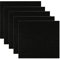 Filtri di Ricambio per Lettiera Gatti, Filtro al Carbone Attivo a Forma Quadrata, Accessori per Lettiere per Gatti, per Filtrazione Degli Odori, 16 x 16 cm, Nero, 5 Pezzi