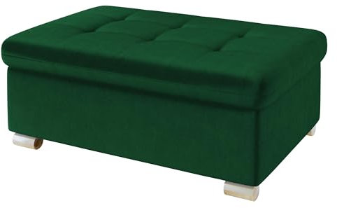 Mirjan24 Hocker Niko groß Sitzhocker Polsterhocker Sitzbank Fußbank Pouf Farbauswahl (Magic Velvet 2225)