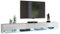 BROMARKT Quad Wohnwand Wohnzimmer Set 2 Teile - Wohnzimmer Schrank - Wohnzimmer Möbel mit TV Schrank - Wohnwand Modern - Wohnzimmerschrank Komplett Möbel - Hochglanz Weiß - Groß
