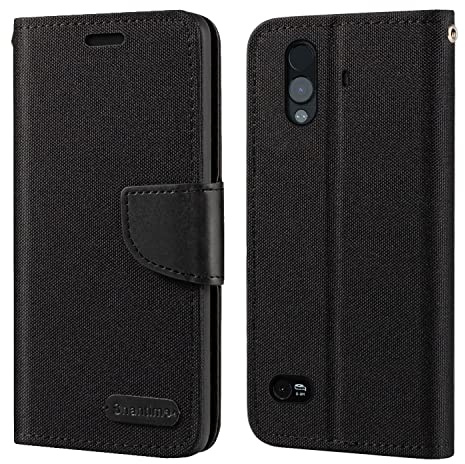 Geflochtene Lederhülle für CAT S61 - Schwarz