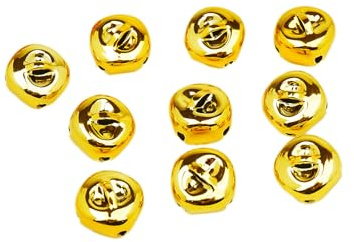 Wambere 20 Stück 25mm Glöckchen zum Basteln,Kleine Glöckchen,Rostschutz Glöckchen,Mini-Glöckchen,Metallglöckchen Optimal für Handwerk,Schmuck,Festival Dekoration,Haustier Glocken,Gold