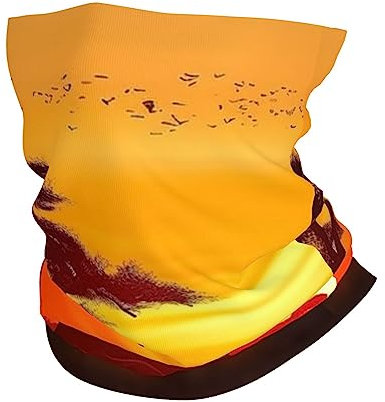 Gesichtsmaske mit afrikanischem Tiermotiv, Sonnenuntergang, Bandana, Halstuch, Kopfbedeckung, magischer Schal, Stirnband, nahtlos, Gamasche, Sport im Freien, weiß, One size