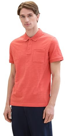 TOM TAILOR 1041869 Polo, 26202-Flamant Rose Fleur, M Homme