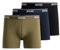BOSS Mens BoxerBr 3P Power Three-Pack of Logo-Waistband Boxer Briefs in Stretch Cotton