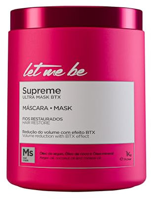 Let Me Be - BTX Capilar Supremeliss Ultra Mask, Reconstrucción e hidratación, Repara las fibras dañadas, Elimina el encrespamiento, Enriquecido con polifenoles (1Kg)