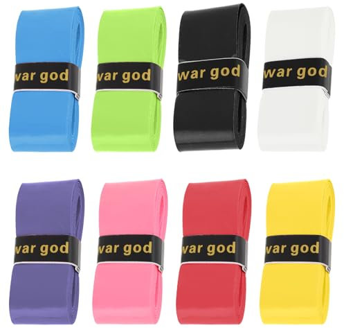 YUXIANLB 8 Stück Tennisschläger Griffband rutschfeste Tennis Übergriffe Vorgeschnittenes Tennis Griffband Badminton Griffband Komfortables Schweißabsorbierendes Griff Tenniszubehör