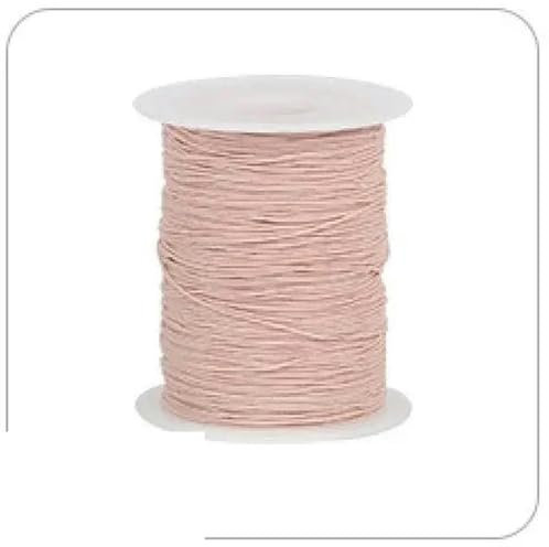 Filo elastico ultrafine da 0,3 mm Spandex ultrafine filo inferiore per macchina da cucire elastico rotondo sottile elastico-Polvere di gamberetti-30mm