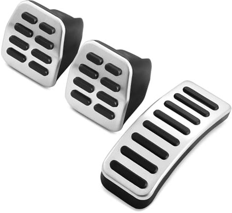 Auto-Anti-Rutsch-Fußpedal Für VW Für Golf 3 4 Für Polo Für GTI 9N3 Für SKODA Für Octavia Für SEAT Für Ibiza Für Fabia Pedale Edelstahl Auto Gas Bremspedale Auto-Gas-Bremspedale(Farbe:MT)