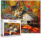 Tucocoo 1000 Piece Jigsaw Puzzles for Adults Cute Kitten Sleeping Painting Jigsaw Puzzle Cat Vintage 1000 Pieces Puzzles for Challenging Family Activity Game Animals DIY Puzzle Wall Decor 20x 27 Inch