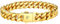 HAYOUWAY Armband Herren Silber mit Buchstaben, Herren Armband Damen Panzerkette Edelstahl Armbänder für Herren mit Gravur A-Z Personalisierte Geschenke (Gold-F, Vergoldet)