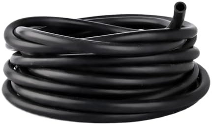 Ayztantine Kraftstoffschlauch 1 Meter 1mm 2mm 3mm 4mm 5mm 6mm 7mm 8mm 9mm 10mm ID schwarzer Gummischlauch Flexibler weicher Silikonschlauch for Aquarium-Luftpumpe(16x22mm)