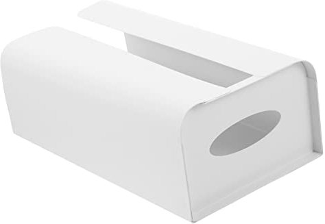 WESIEVYA Magnetic Tissue Box Holder for Kitchen Refrigerator White Multi-functional Paper Box Magnetic Opening for Living Storage Organisation