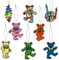 GTOTd Pixel Bear Car Air Freshener 8Pack Lufterfrischer (Fresh Ice Scent) Schwarzer Eisduft Auto Rückspiegel Anhänger Music Band Geschenk Hängende Anhänger Zubehör Dekor