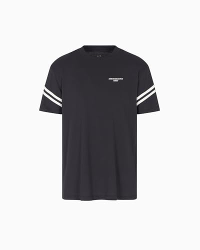 Armani Exchange Herren Arm Band Text Logo Tee T-Shirt (1er Pack)