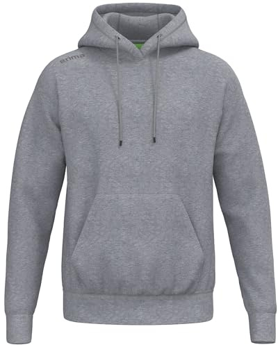 Erima Unisex Erwachsene TS Kapuzenpullover (2072577) grau Melange, 5XL