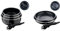 Pack Bergner Click&Cook Black Edition: 3 Cazos 16, 18, 20 cm y 2 Sartenes 22, 26 cm con Mangos Ergonómicos Desmontables | Aluminio Prensado, Revestimiento Antiadherente | Apto para Todos los Fogon