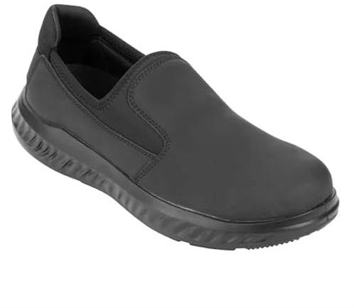 Slipbuster Slip On Shoe Black Steel Toe - Size 41