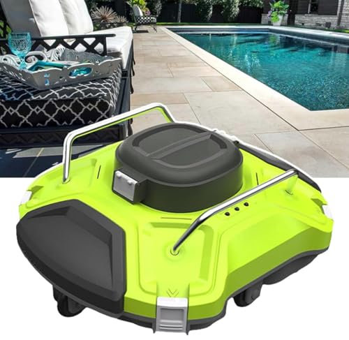 Aspirapolvere robotico senza fili per piscine fuori terra e interrate, pulizia efficiente per piscine piatte fino a 550 mq
