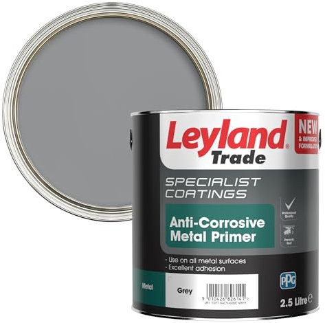 Leyland Trade Anti Corrosive Metal Primer - Grey - 2.5L