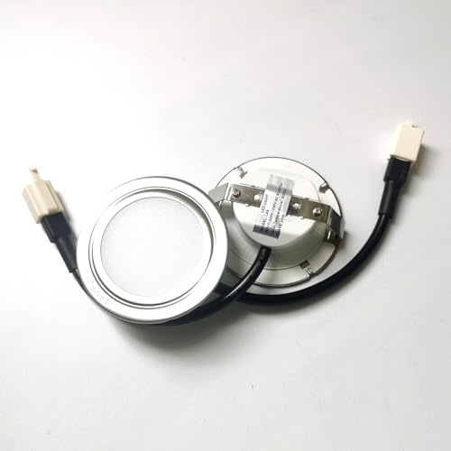 ruehalf 1 paio AC 220V 2W Accessori for cappe da cucina Faretto rotondo a LED Lampadine e tubi a LED 6000K