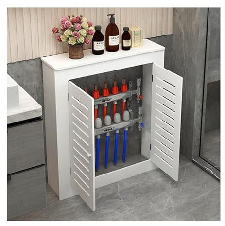 LXBAMKEA Radiator Cover, Heating Cabinet Shelf With Double Door, Home Living Room Bedroom Bathroom Kitchen Heater Cover Cabinet Shelf, Vented Decorative Wall Cabinet((L x D x H) 80x20x90cm)