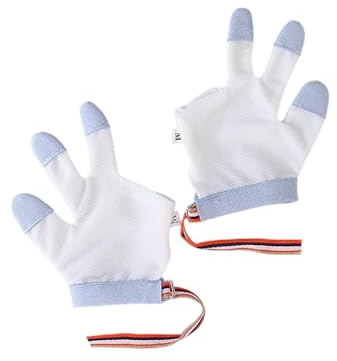 Tmboryuu Guantes protectores de dedos para bebé, para evitar que se chupen el pulgar las uñas, de algodón suave, cómodos, transpirables, fáciles de llevar para bebés, guantes para dejar de chupar el