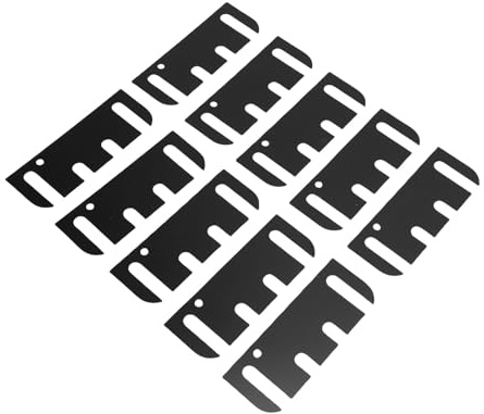 10X Door hinge gaskets, made of stainless steel, suitable for sealing cabinet doors in living rooms, bedrooms, bathrooms, garages, and other locations