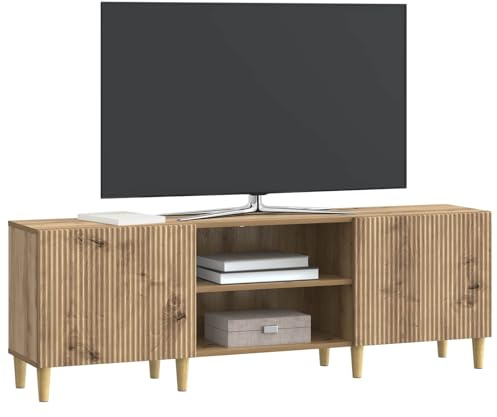 vidaXL TV-Schränk Artisan-Eiche 150 x 31 x 50 cm Holzwerkstoff, Wohzimmer, Vintage Möbel, rechteckiger TV Stand, Multimedia Aufbewahrung, moderner Schrank, stylischer Organizer, Deko