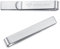 Honey Bear 4cm Herren Kinder Krawattennadel Krawattenklammer für schmale Krawatten Edelstahl Tie Clip (Gebürstetes Silber)