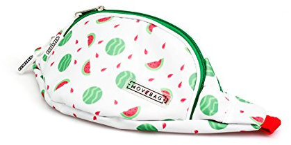 1buy3 MOVEBAG Stylische Gürteltasche Bauchtasche für Damen und Herren Unisex | Watermelon White | 29 Designs | Auch als Umhängetasche oder Lauftasche