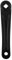 170 mm Fahrradkurbelarm Aluminiumlegierung Single Speed Kurbelgarnitur für Fahrrad Mountainbike (Rhombic Hole-Black)
