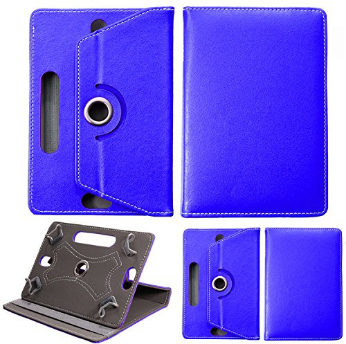 Universal 8.0 inch Tablet Case, Multi-Angle Stand Flip Printed Wallet Case Fits All 8.0 Inch Samsung, Lenovo, Acer, Huawei, Sony, Apple, Toshiba Android Tablets tab devices (Blue)