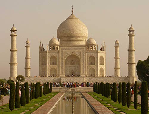 hansepuzzle 69019 - Taj Mahal Puzzle 1000 Teile - Religion-Puzzle mit hochwertiger Aufbewahrung: Kartonbox und wiederverschließbarem Beutel - Format 60 × 46 cm