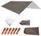 Unigear Tarp Rain Fly Regenschutzplane, Zelttuch, wasserdicht, Wanderschuppen, faltbar, leicht, wasserdicht, für Camping und Schutz gegen Regen, Schnee und Sonne
